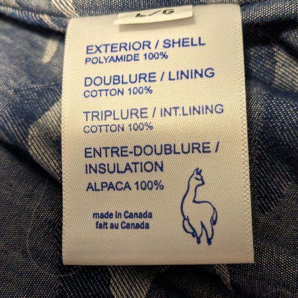 Canadian Designer Alpaca filled Ladies Winter Jacket - Picture 2 of 5